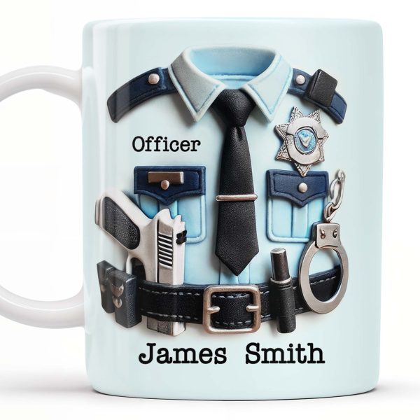 You Did It! Congratulations, Police Badge And Cap - Personalized Custom Coffee Mug - GRAD295_MG You Did It! Congratulations, Police Badge And Cap - Personalized Custom Coffee Mug - GRAD295_MG