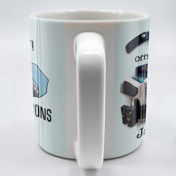 You Did It! Congratulations, Police Badge And Cap - Personalized Custom Coffee Mug - GRAD295_MG You Did It! Congratulations, Police Badge And Cap - Personalized Custom Coffee Mug - GRAD295_MG