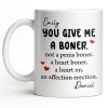 You Give Me A Boner, A Heart On, Hearts - Personalized Custom Coffee Mug - CPL1283_MG You Give Me A Boner, A Heart On, Hearts - Personalized Custom Coffee Mug - CPL1283_MG