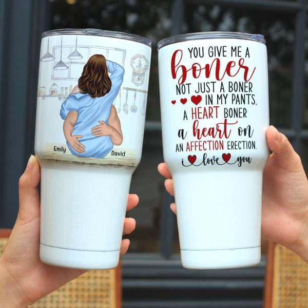 You Give Me A Boner, Couple Make Love White Mug You Give Me A Boner, Couple Make Love White Mug