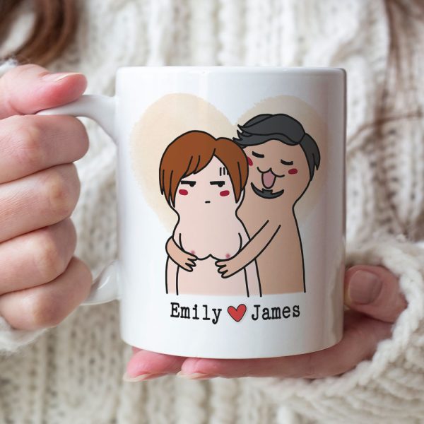 You Give Me A Boner Personalized Couple Mug, Gift For Couple You Give Me A Boner Personalized Couple Mug, Gift For Couple