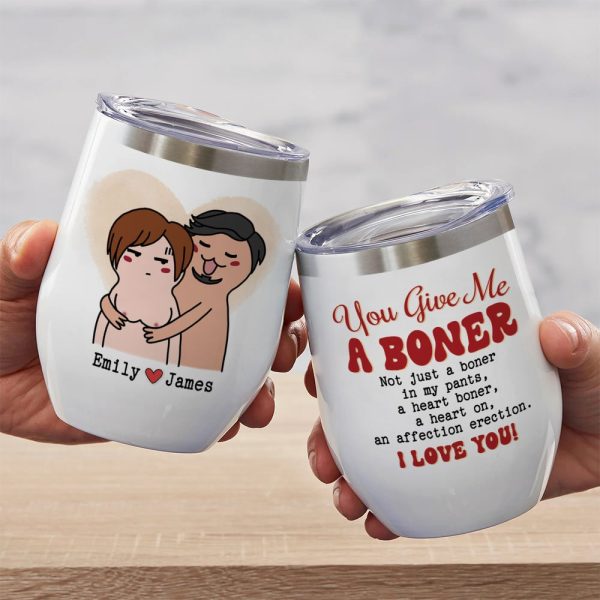 You Give Me A Boner Personalized Couple Mug, Gift For Couple You Give Me A Boner Personalized Couple Mug, Gift For Couple
