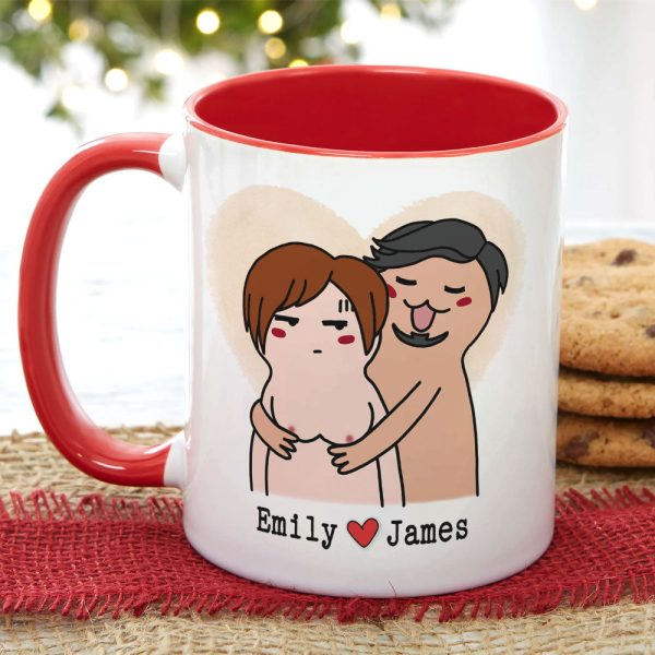 You Give Me A Boner Personalized Couple Mug, Gift For Couple You Give Me A Boner Personalized Couple Mug, Gift For Couple