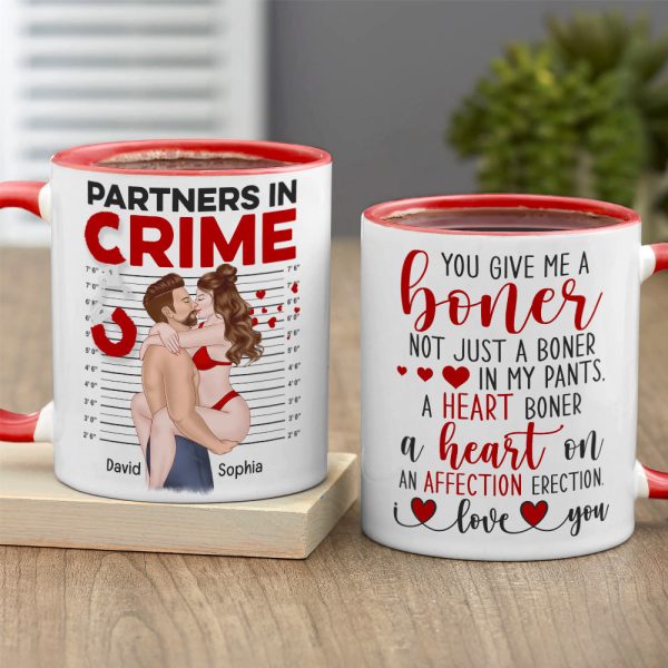 You Give Me A Boner Personalized Mug, Couple Gift You Give Me A Boner Personalized Mug, Couple Gift