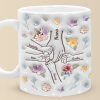 You Hold My Hand, Also My Heart - Family Personalized Custom 3D Inflated Effect Printed Mug - Gift For Mom, Grandma You Hold My Hand, Also My Heart - Family Personalized Custom 3D Inflated Effect Printed Mug - Gift For Mom, Grandma