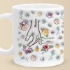 You Hold My Hand, Also My Heart - Family Personalized Custom 3D Inflated Effect Printed Mug - Gift For Mom, Grandma You Hold My Hand, Also My Heart - Family Personalized Custom 3D Inflated Effect Printed Mug - Gift For Mom, Grandma