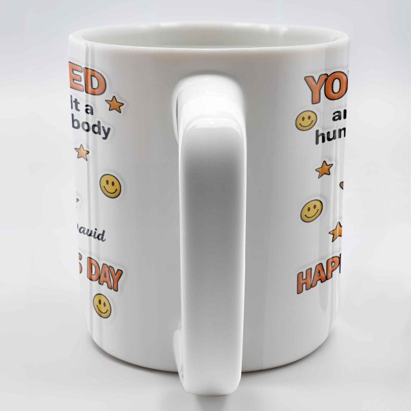 You Jizzed And Then I Built A Human With My Body, Happy Father's Day, Sperm Character, Stars, Smiley Faces - Personalized Custom Coffee Mug - DAD167_MG You Jizzed And Then I Built A Human With My Body, Happy Father's Day, Sperm Character, Stars, Smiley Faces - Personalized Custom Coffee Mug - DAD167_MG