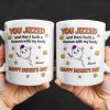 You Jizzed And Then I Built A Human With My Body, Happy Father's Day, Sperm Character, Stars, Smiley Faces - Personalized Custom Coffee Mug - DAD167_MG You Jizzed And Then I Built A Human With My Body, Happy Father's Day, Sperm Character, Stars, Smiley Faces - Personalized Custom Coffee Mug - DAD167_MG