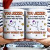 You Jizzed And Then I Built A Human With My Body, Happy Father's Day, Sperm Character, Stars, Smiley Faces - Personalized Custom Coffee Mug - DAD167_MG You Jizzed And Then I Built A Human With My Body, Happy Father's Day, Sperm Character, Stars, Smiley Faces - Personalized Custom Coffee Mug - DAD167_MG