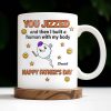 You Jizzed And Then I Built A Human With My Body, Happy Father's Day, Sperm Character, Stars, Smiley Faces - Personalized Custom Coffee Mug - DAD167_MG You Jizzed And Then I Built A Human With My Body, Happy Father's Day, Sperm Character, Stars, Smiley Faces - Personalized Custom Coffee Mug - DAD167_MG