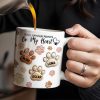 You Left Paw Prints On My Heart, Paw Prints and Custom Names - Personalized Custom Coffee Mug - PME059_MG You Left Paw Prints On My Heart, Paw Prints and Custom Names - Personalized Custom Coffee Mug - PME059_MG