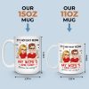You Make My Heart Happy - Couple Personalized Custom Mug - Gift For Husband Wife, Anniversary