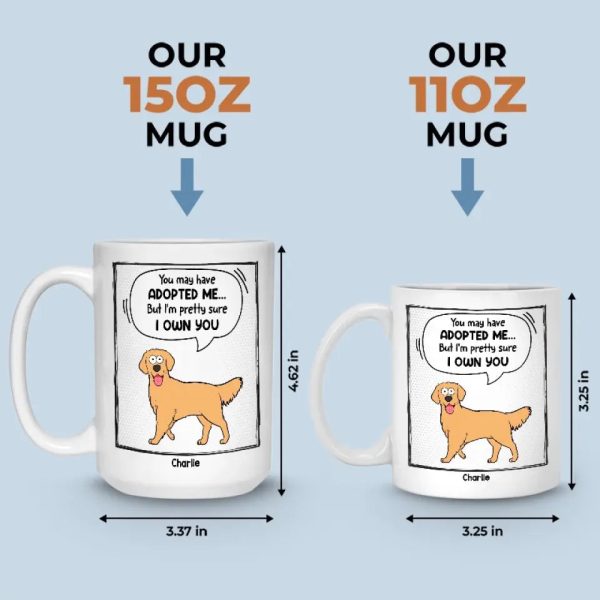 You May Have Adopted Me - Dog & Cat Personalized Custom Mug - Gift For Pet Owners, Pet Lovers You May Have Adopted Me - Dog & Cat Personalized Custom Mug - Gift For Pet Owners, Pet Lovers