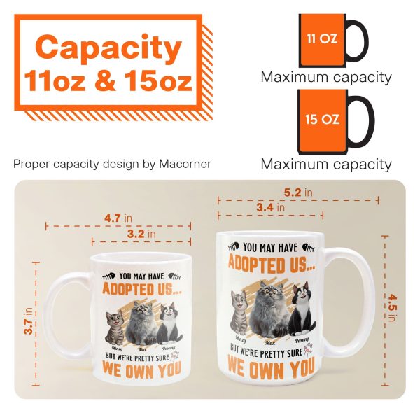 You May Have Adopted Us - Personalized Mug You May Have Adopted Us - Personalized Mug