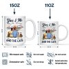 You & Me And The Cat - Personalized Mug You & Me And The Cat - Personalized Mug