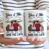 You & Me And The Cat - Personalized Mug You & Me And The Cat - Personalized Mug