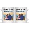 You & Me And The Cats - Gift For Couples, Cat Lovers, Cat Mom, Cat Dad - Personalized Mug You & Me And The Cats - Gift For Couples, Cat Lovers, Cat Mom, Cat Dad - Personalized Mug