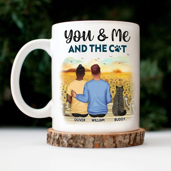 You & Me And The Cats - Gift For Couples, Cat Lovers, Cat Mom, Cat Dad - Personalized Mug You & Me And The Cats - Gift For Couples, Cat Lovers, Cat Mom, Cat Dad - Personalized Mug