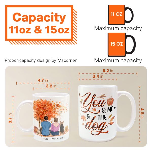 You & Me And The Dog - Personalized Mug You & Me And The Dog - Personalized Mug