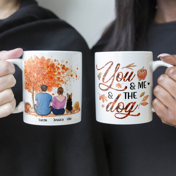 You & Me And The Dog - Personalized Mug You & Me And The Dog - Personalized Mug