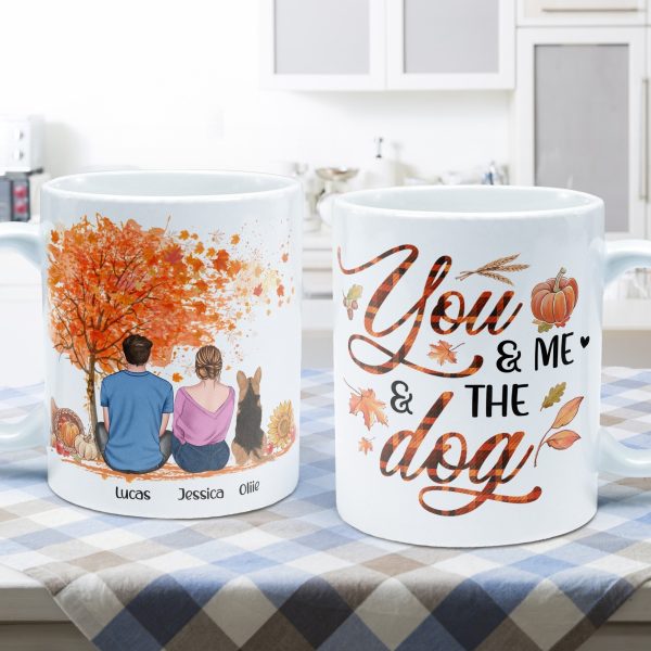 You & Me And The Dog - Personalized Mug You & Me And The Dog - Personalized Mug