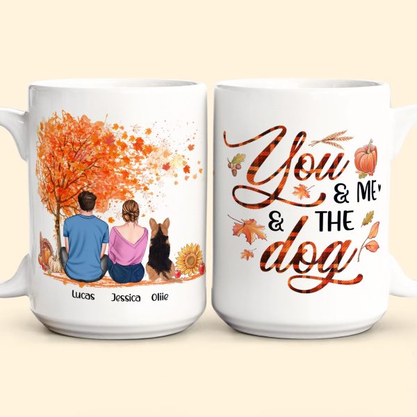 You & Me And The Dog - Personalized Mug You & Me And The Dog - Personalized Mug