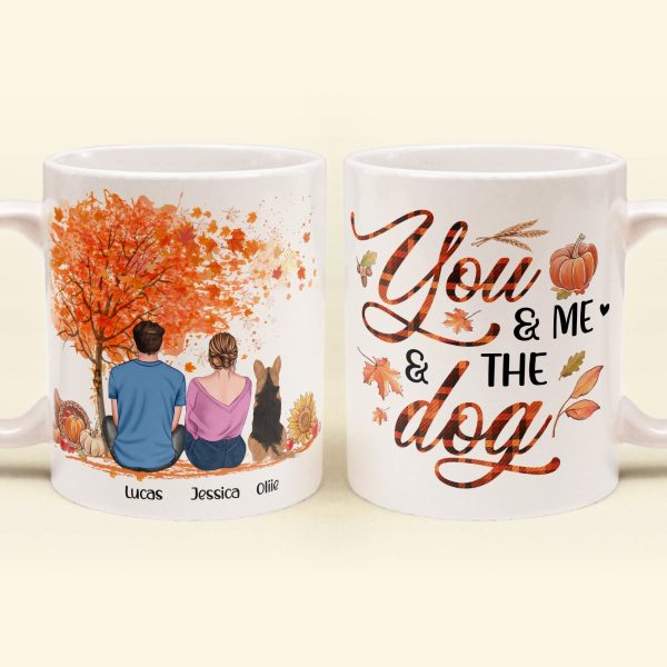 You & Me And The Dog - Personalized Mug You & Me And The Dog - Personalized Mug