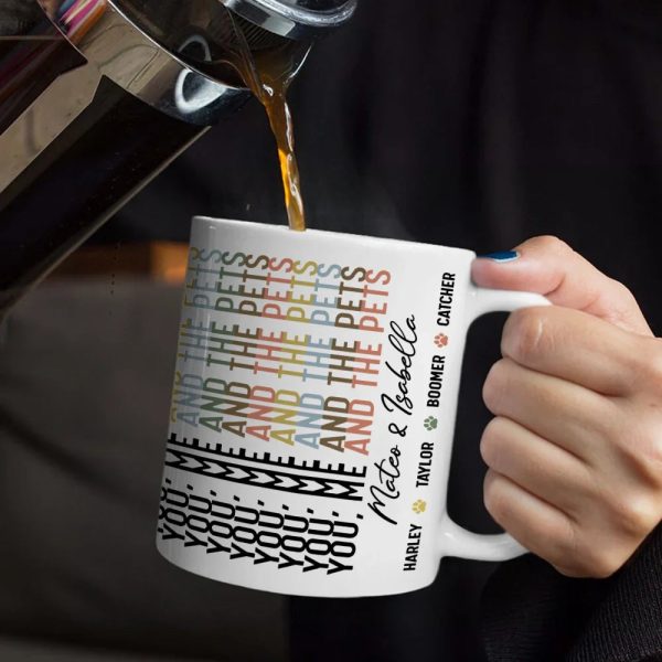 You Me And The Dog Cat Hidden Message - Personalized Mug You Me And The Dog Cat Hidden Message - Personalized Mug
