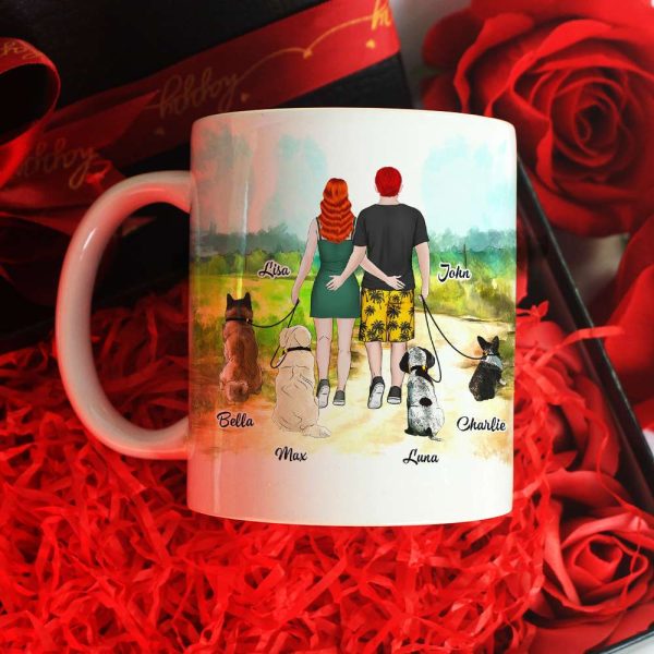 You, Me And The Dogs, Personalized Mug, Gift For Dog Lover Couple You, Me And The Dogs, Personalized Mug, Gift For Dog Lover Couple
