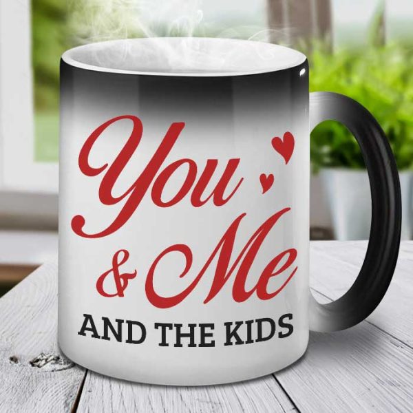 You Me & The Kids - Personalized Color Changing Mug - Gift For Couples, Husband Wife You Me & The Kids - Personalized Color Changing Mug - Gift For Couples, Husband Wife