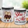 You Me & The Kids - Personalized Color Changing Mug - Gift For Couples, Husband Wife You Me & The Kids - Personalized Color Changing Mug - Gift For Couples, Husband Wife