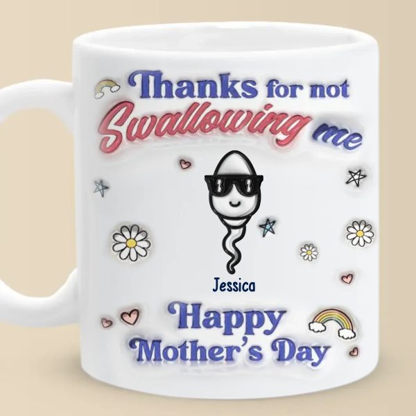 You Really Took One For The Team - Family Personalized Custom 3D Inflated Effect Printed Mug - Mother's Day, Gift For Mom You Really Took One For The Team - Family Personalized Custom 3D Inflated Effect Printed Mug - Mother's Day, Gift For Mom