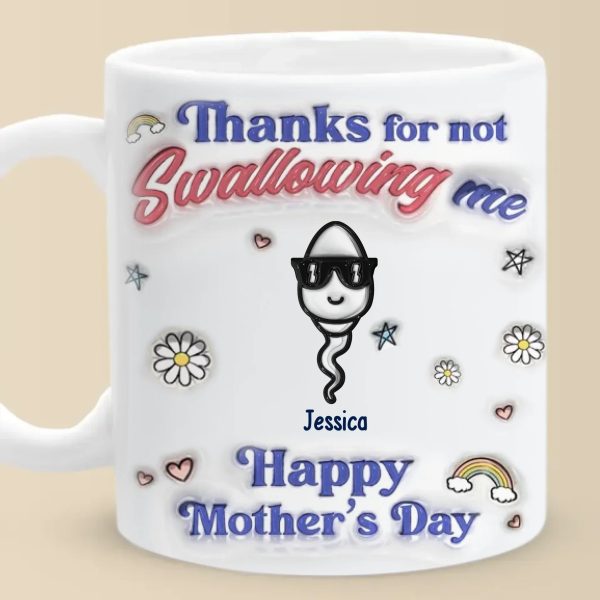 You Really Took One For The Team - Family Personalized Custom 3D Inflated Effect Printed Mug - Mother's Day, Gift For Mom You Really Took One For The Team - Family Personalized Custom 3D Inflated Effect Printed Mug - Mother's Day, Gift For Mom