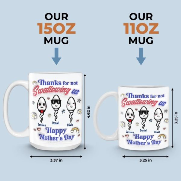 You Really Took One For The Team - Family Personalized Custom 3D Inflated Effect Printed Mug - Mother's Day, Gift For Mom You Really Took One For The Team - Family Personalized Custom 3D Inflated Effect Printed Mug - Mother's Day, Gift For Mom