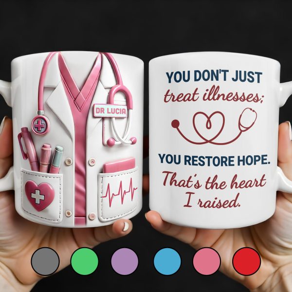 You Restore Hope, Medical Tools And Heart Design - Personalized Custom Coffee Mug - DOC039_MG You Restore Hope, Medical Tools And Heart Design - Personalized Custom Coffee Mug - DOC039_MG