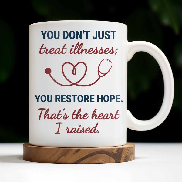 You Restore Hope, Medical Tools And Heart Design - Personalized Custom Coffee Mug - DOC039_MG You Restore Hope, Medical Tools And Heart Design - Personalized Custom Coffee Mug - DOC039_MG