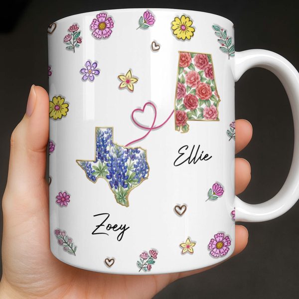 You Seriously Live Too Damn Far From Me, Flowers And Heart - Personalized Custom Coffee Mug - BST538_MG You Seriously Live Too Damn Far From Me, Flowers And Heart - Personalized Custom Coffee Mug - BST538_MG