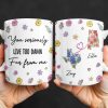 You Seriously Live Too Damn Far From Me, Flowers And Heart - Personalized Custom Coffee Mug - BST538_MG You Seriously Live Too Damn Far From Me, Flowers And Heart - Personalized Custom Coffee Mug - BST538_MG