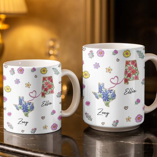 You Seriously Live Too Damn Far From Me, Flowers And Heart - Personalized Custom Coffee Mug - BST538_MG You Seriously Live Too Damn Far From Me, Flowers And Heart - Personalized Custom Coffee Mug - BST538_MG
