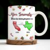 You Seriously Live Too Damn Far From Me, Heart And Maps - Personalized Custom Coffee Mug - BST328_MG You Seriously Live Too Damn Far From Me, Heart And Maps - Personalized Custom Coffee Mug - BST328_MG