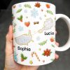 You Seriously Live Too Far, Countries Map And Hearts Design - Personalized Custom Coffee Mug - BST422_MG You Seriously Live Too Far, Countries Map And Hearts Design - Personalized Custom Coffee Mug - BST422_MG