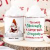 You Were Obviously A Slippery Baby, Gift For Couple, Personalzied Accent Mug, Christmas Gift You Were Obviously A Slippery Baby, Gift For Couple, Personalzied Accent Mug, Christmas Gift