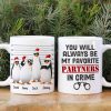 You Will Always Be My Favorite Partners In Crime Personalized Penguin Besties Mug, Christmas Gift You Will Always Be My Favorite Partners In Crime Personalized Penguin Besties Mug, Christmas Gift