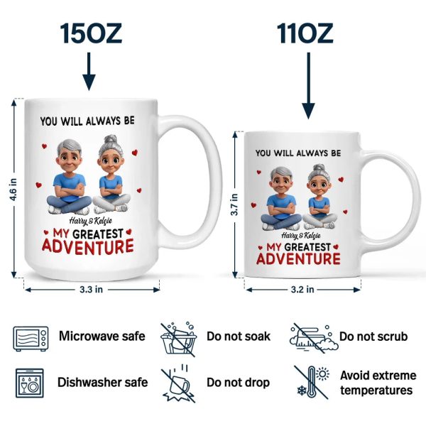 You Will Always Be My Greatest Adventure - Personalized Mug You Will Always Be My Greatest Adventure - Personalized Mug