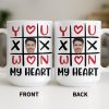 You Won My Heart With Tic-Tac-Toe And Hearts - Personalized Custom Coffee Mug - CPL1346_MG