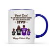 You'll Always Be My MVP Divided Funny Gift For American Football Dad Personalized Mug You'll Always Be My MVP Divided Funny Gift For American Football Dad Personalized Mug