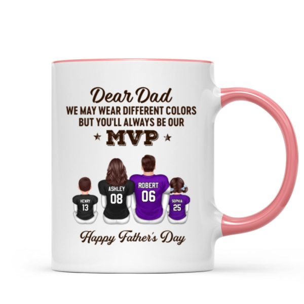 You'll Always Be My MVP Divided Funny Gift For American Football Dad Personalized Mug You'll Always Be My MVP Divided Funny Gift For American Football Dad Personalized Mug