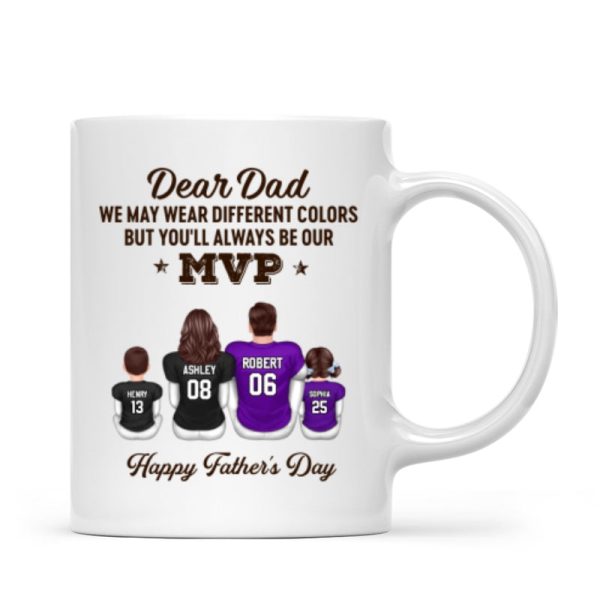 You'll Always Be My MVP Divided Funny Gift For American Football Dad Personalized Mug You'll Always Be My MVP Divided Funny Gift For American Football Dad Personalized Mug
