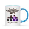 You'll Always Be My MVP Divided Funny Gift For American Football Dad Personalized Mug You'll Always Be My MVP Divided Funny Gift For American Football Dad Personalized Mug