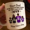 You'll Always Be My MVP Divided Funny Gift For American Football Dad Personalized Mug You'll Always Be My MVP Divided Funny Gift For American Football Dad Personalized Mug